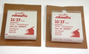 Hawid Schaufix Clear Stamp Mounts 25/27 2 Packs of 40 Famous Americans (m6a) - Picture 1 of 3