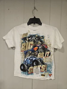 Monster Jam Monster Truck T-Shirt Youth Small NWT Man Of Steel Batman NEA - Picture 1 of 5