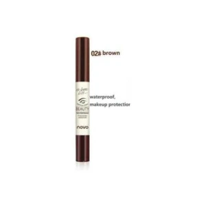 NOVO Eyebrow Cream With Brush 5068 #02 Brown 3 g WaterProof not chunky - Picture 1 of 1