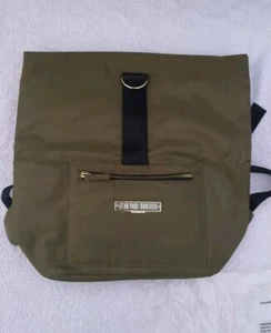 JEAN PAUL GAULTIER Parfums Green Nylon Travel Weekend Backpack NEW - Picture 1 of 13