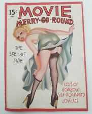 Movie Merry Go Round Magazine Vol. 2 #3, July 1937 - Vintage Pulp Girlie Pin Up