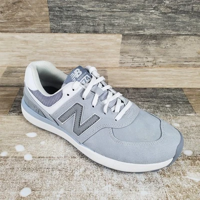 Zapatos de golf New Balance 574 Greens v2 para mujer talla 7,5 B gris blanco parte superior baja para golf Foto 1 de 4