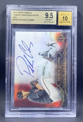 2014 Topps Tribute Traditions Red 4/5 Patrick Corbin Auto, BGS 9.5/10 - Image 1 of 3