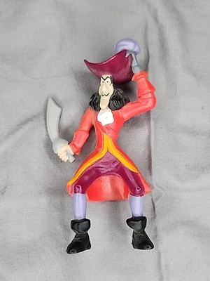 Figura Capitán Garfio plástico duro 4,5”, película Disney Peter Pan envío gratuito  Foto 1 de 2