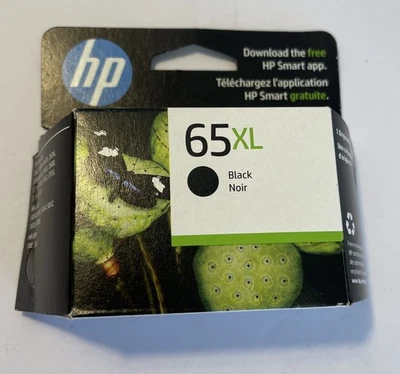 Cartucho de tinta negro HP 65XL sellado de alto rendimiento OEM genuino 12/2025 exp NUEVO Foto 1 de 4