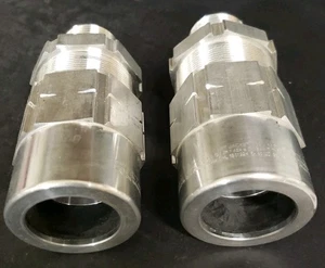 CMP, PAIR OF Appleton 1" NPT, Cable Gland Connector (2). SEE PICTURES  - Picture 1 of 11