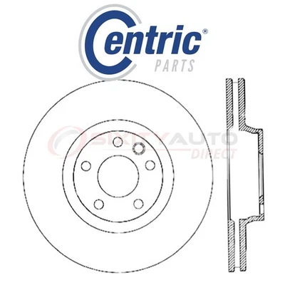 Centric C-TEK Disc Brake Rotor for 2004-2010 Volkswagen Touareg 3.0L 3.2L lb - Imagem 1 de 4