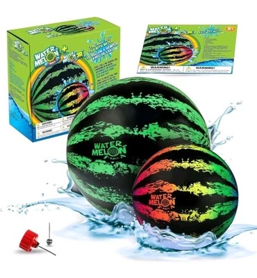 WATERMELON BALL Water Melon Ball + Water Melon Jr Ball, Water Filled Balls For Pools