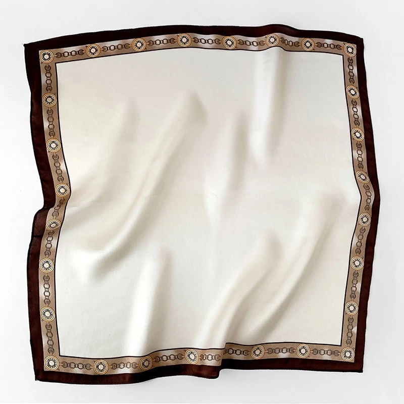 Bufanda cuadrada 100 % seda pura para mujer pañuelo de seda pañuelo pañuelo para el cabello 21"x21" Foto 1 de 1