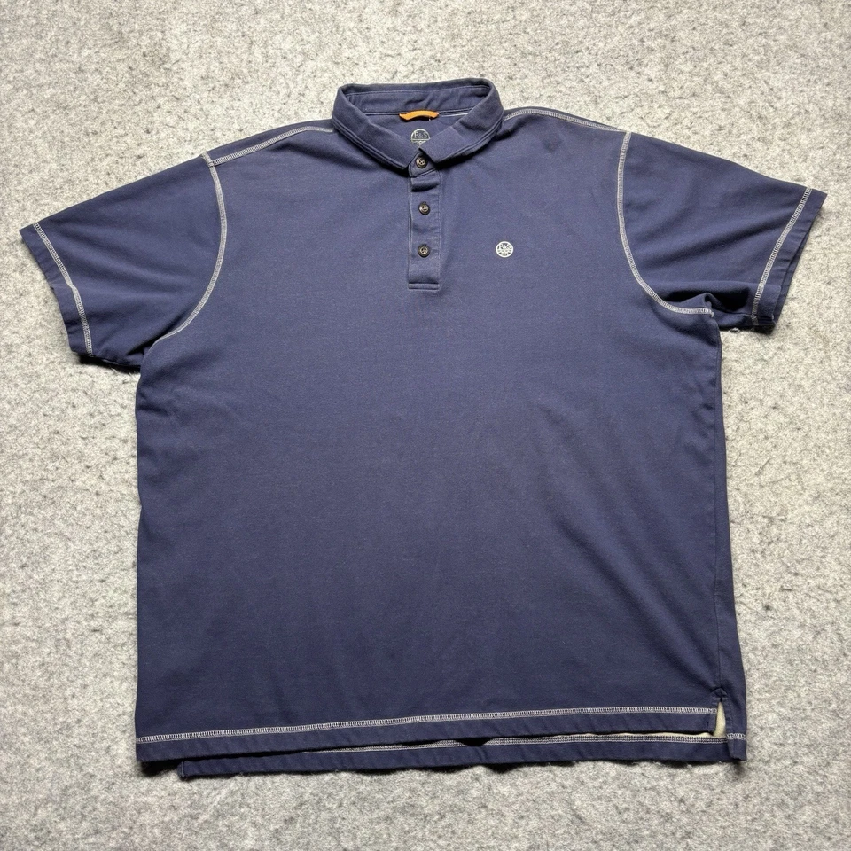 Field & Stream Cotton Blend Casual Short Sleeve Polo Shirt Mens 2XL Blue - Image 1 of 4