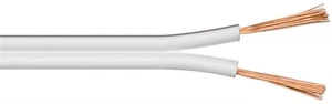Goobay 15117 Lautsprecherkabel  weiß CU, 10 m - 10 m Rolle, Querschnitt 2 x 2,5  - Afbeelding 1 van 3