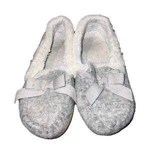 Sonoma Goods For Life Women's Sweater Knit Moccasin Slippers Size M 7/8 Great 🍀 - Picture 1 of 9