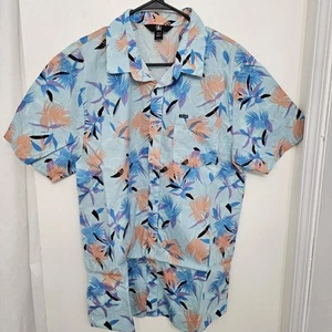 Volcom Hawaiian Shirt Mens Button Up Short Sleeve Floral 1 Pocket Size XL - Picture 1 of 9