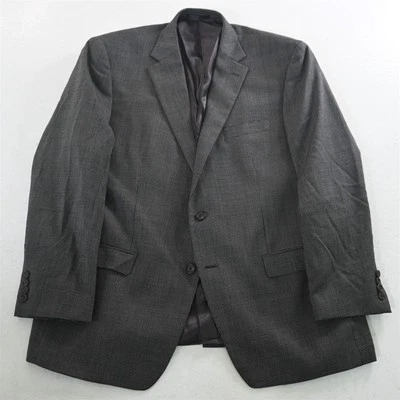 Lauren Ralph Lauren 46R Dark Brown Check 100% Wool Blazer Suit Jacket Sport Coat - Image 1 of 4