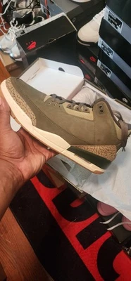 Air Jordan 3 Retro Family Affair Para Hombre Talla 12 Mediana Oliva/Sequoia DN3707 202 Foto 1 de 3