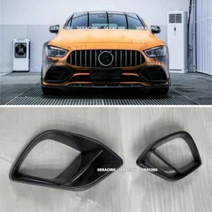 Fits 2019-2021 Mercedes Benz AMG GT63 Real Carbon Fiber Front Bumper Air Vent - Imagen 1 de 7