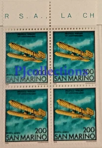 424- SAN MARINO 1978 POSTA AEREA - AIRMAIL FULL BLOCK 4 STAMPS MNH - Bild 1 von 1