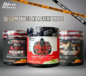 Sonderangebot - 2 Boosters 400g + 1 Amino acids 300g black hammer usa - Bild 1 von 10