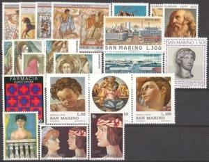 SAN MARINO 1975 Annata completa 22 valori ** - Foto 1 di 1