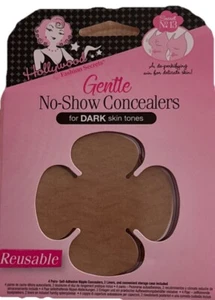 Hollywood Fashion Secrets Gentle No-Show Concealers, DARK Skin Tones - Picture 1 of 2