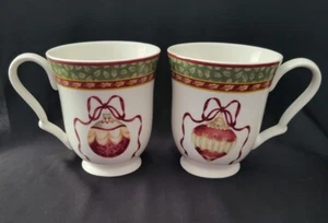 JUEGO DE 2 GUIRNALDAS DE INVIERNO CHARTER CLUB ACENTO TAZA DE CAFÉ ADORNO DE NAVIDAD - Imagen 1 de 3