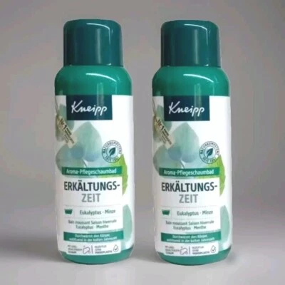 🛁 Kneipp Aroma Erkältungszeit Pflegeschaumbad Eukalyptus & Minze 2 x 400 ml - Bild 1 von 3