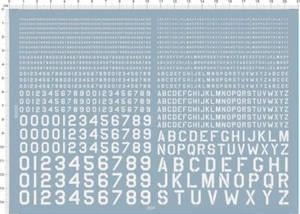 USAAF USA Letter Number Decals for different scales Model Kits White/Black - Picture 1 of 8