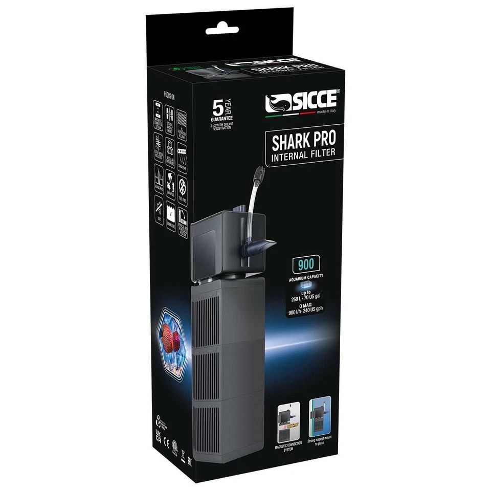 SHARK PRO 900 Internal Filter (238 gph) - Sicce - Image 1 of 4