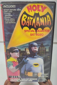 Holy Batmania Clamshell VHS Batman & Robin Rare 1st First Print VHTF Grail - Foto 1 di 8