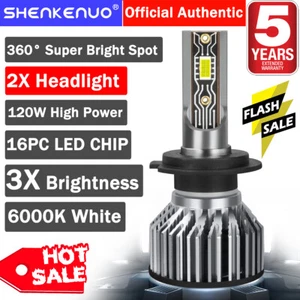 For Honda CBR600RR 2007-2020 H7 White 6000K LED Headlights Bulbs Upgrade Kit V2T - Foto 1 di 9