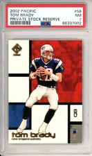 2002 Pacific Private Stock Reserve Tom Brady 58 PSA 7 New England Patriots