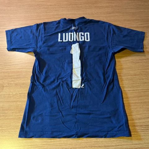 AUTHENTIC NHL JERSEY T SHIRT ROBERTO LUONGO VANCOUVER CANUCKS MENS SMALL REEBOK Cover