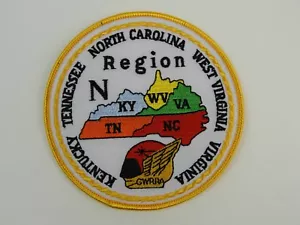 New Honda GWRRA Region N Embroidered Patch KY TN NC WV VA Round 4" Motorcycle - Picture 1 of 4
