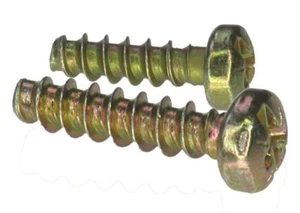 Tornillo de chapa; tornillo de lente, tornillo de carcasa con ranura combinada, amarillo galvanizado - Imagen 1 de 4