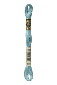DMC Embroidery Floss 100% cotton 8.7 yds - Light Turquoise Blue NEW, #598 - Picture 1 of 1