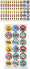 180 Reward Superhero Stickers - Toy Loot/party Bag Fillers Childrens/kids Sheets