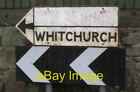 Photo 6x4 Old and new roadsigns The panel above the name 'Whitchurch' has c2010