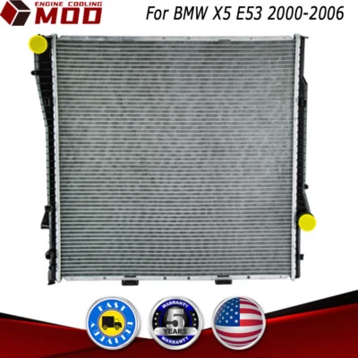 Aluminum Core Radiator for 2000-2003 2004 2005 2006 BMW X5 E53 4.4L 4.8L 4.6L V8 Foto 1 de 4