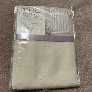 Vue Window Solutions One Rod Pocket Tier Paar (26x36) Elfenbein NEU!!! - Bild 1 von 2