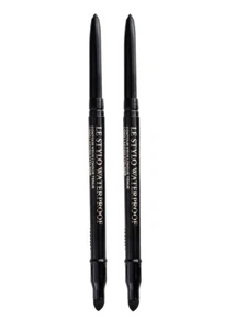 2 LANCOME LE STYLO WATERPROOF EYELINER NOIR 601 BLACK FULL SIZE NWOB - Picture 1 of 2
