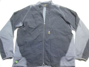 Nautica Mens Size L Track Jacket Black/Gray Active Outerwear