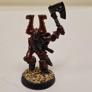 Warhammer 40k Chaos Space Marine CHAMPION OF KHORNE 1x model, metal, oop SD52423 - Picture 1 of 4