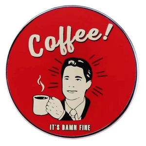 ¡Café! Taza de esmalte de 1,2" It's Damn Fine Twin Peaks Agent - Imagen 1 de 3