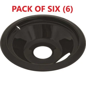Original GE/Hotpoint porzellanbeschichtete Sortiment Pfannen, Auffangpfannen, schwarz, 6er Pack - Bild 1 von 1