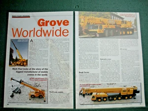 Grove Cranes Pennsylvania article about company its cranes and models 3 sides A - Picture 1 of 2