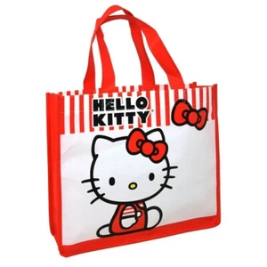 Sanrio Hello Kitty Small Reusable Shopping Woven Tote Bag - NWT Super Cute! - Picture 1 of 2