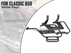 Compatible Avec Royal Enfield Classic 650 "Support De Selle Noir" - Picture 1 of 11