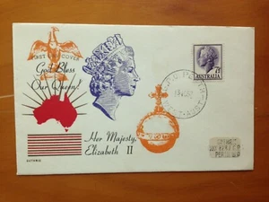 1957 AUSTRALIA QUEEN FDC BY GUTHRIE OVERSEAS MAILER - Picture 1 of 2