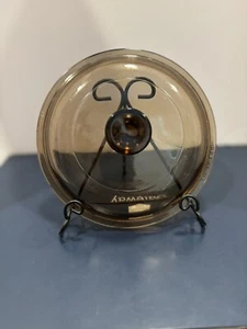 Pyrex Ersatzdeckel 6" Durchmesser - Bernstein - NUR GLASDECKEL - Bild 1 von 2