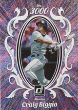 2023 Donruss Craig Biggio Mr. 3000 Rapture Parallel Insert Card #M3K-5
